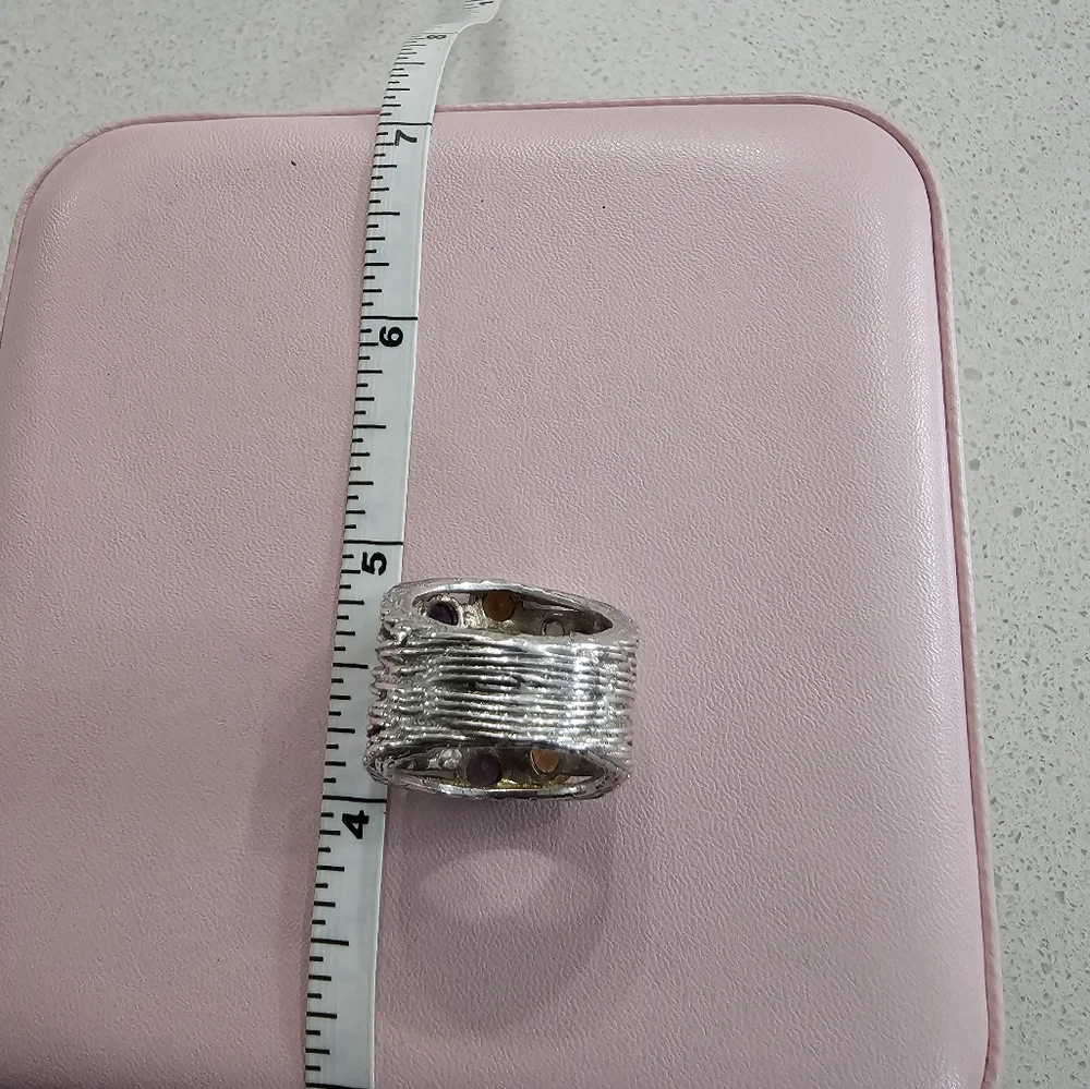 Custom Made Organic Style Sterling Silver Ring - Picture 8 of 10